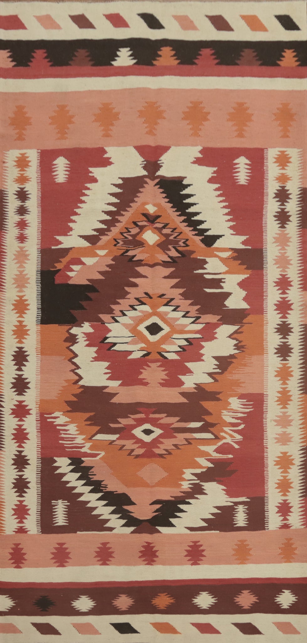Geometric Kilim Oriental Area Rug 5x12