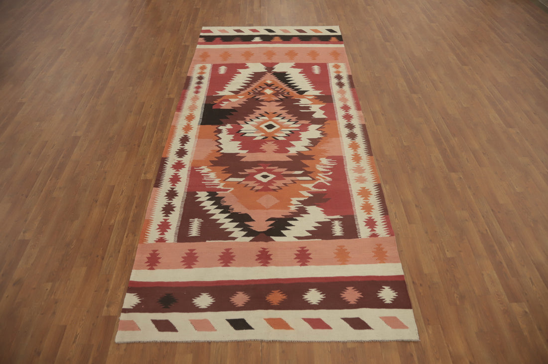 Geometric Kilim Oriental Area Rug 5x12