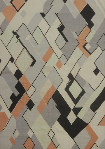 All-Over Geometric Kilim Oriental Area Rug 8x10
