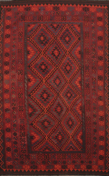 Vegetable Dye Kilim Oriental Area Rug 7x11