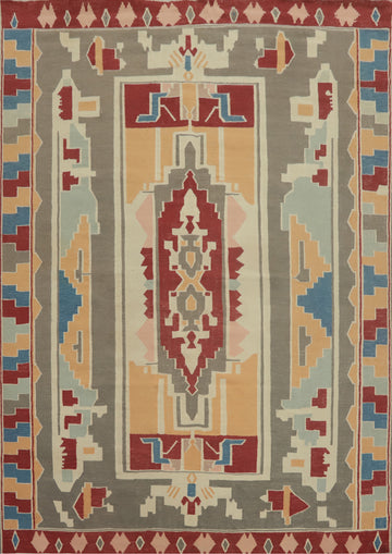 Tribal Geometric Kilim Oriental Area Rug 8x10