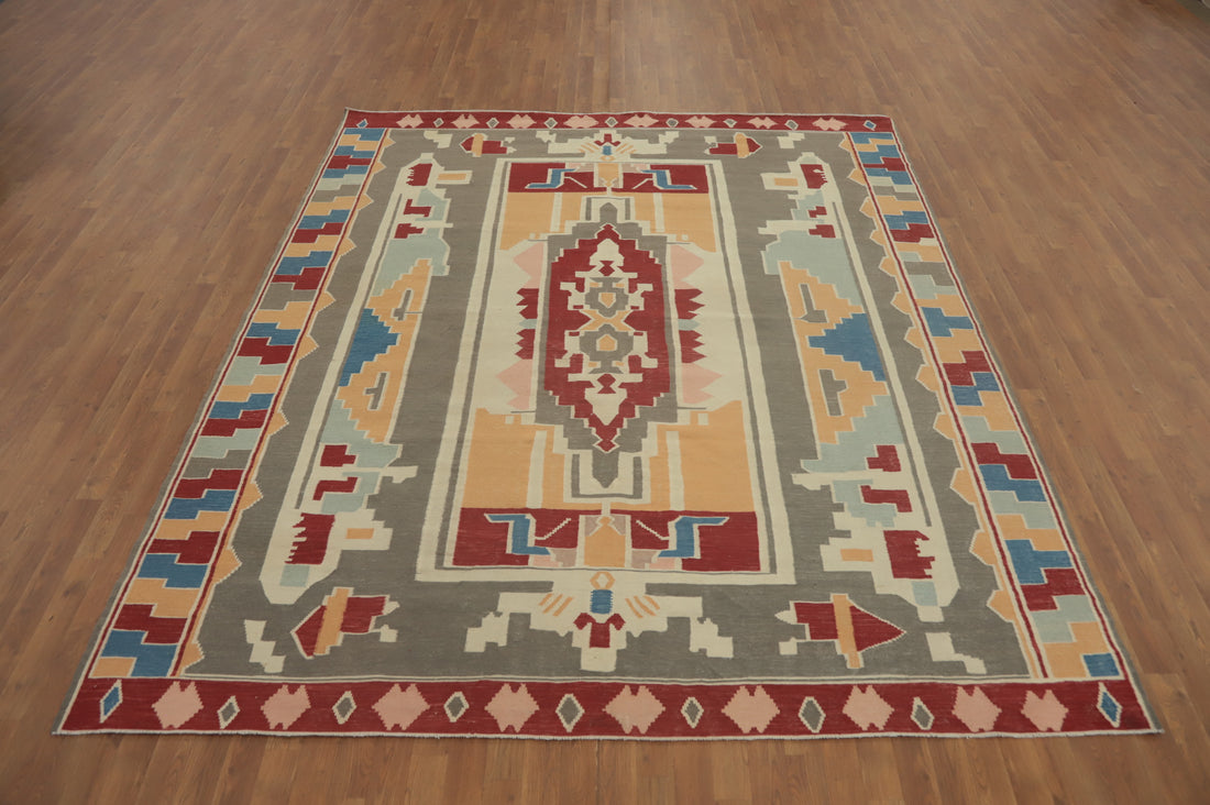 Tribal Geometric Kilim Oriental Area Rug 8x10