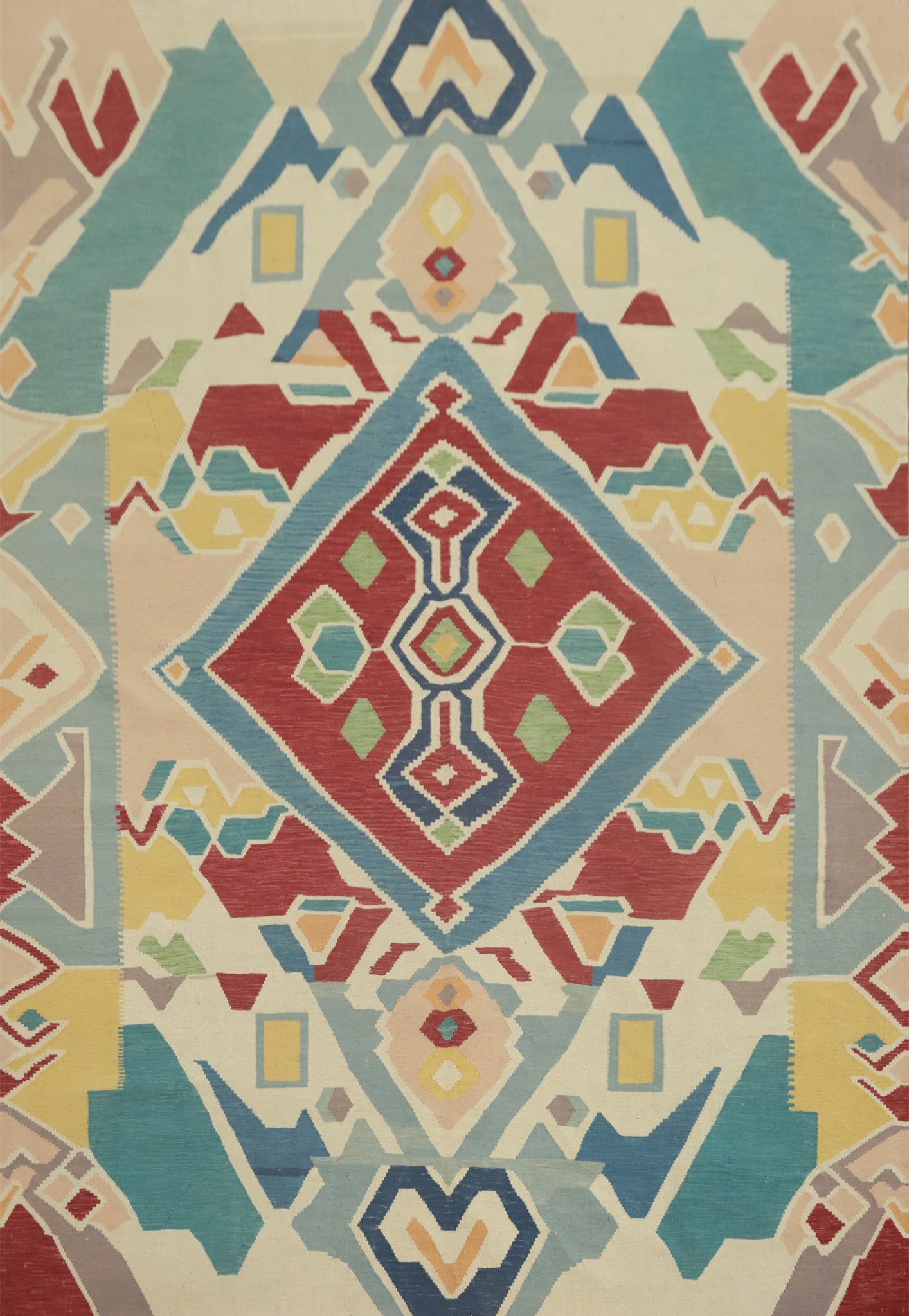 Flat Weave Wool Kilim Oriental Area Rug 8x10