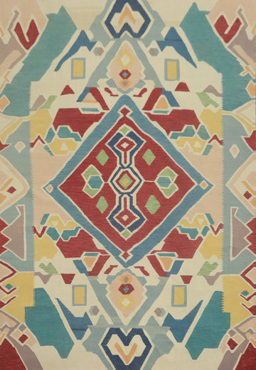 Flat Weave Wool Kilim Oriental Area Rug 8x10