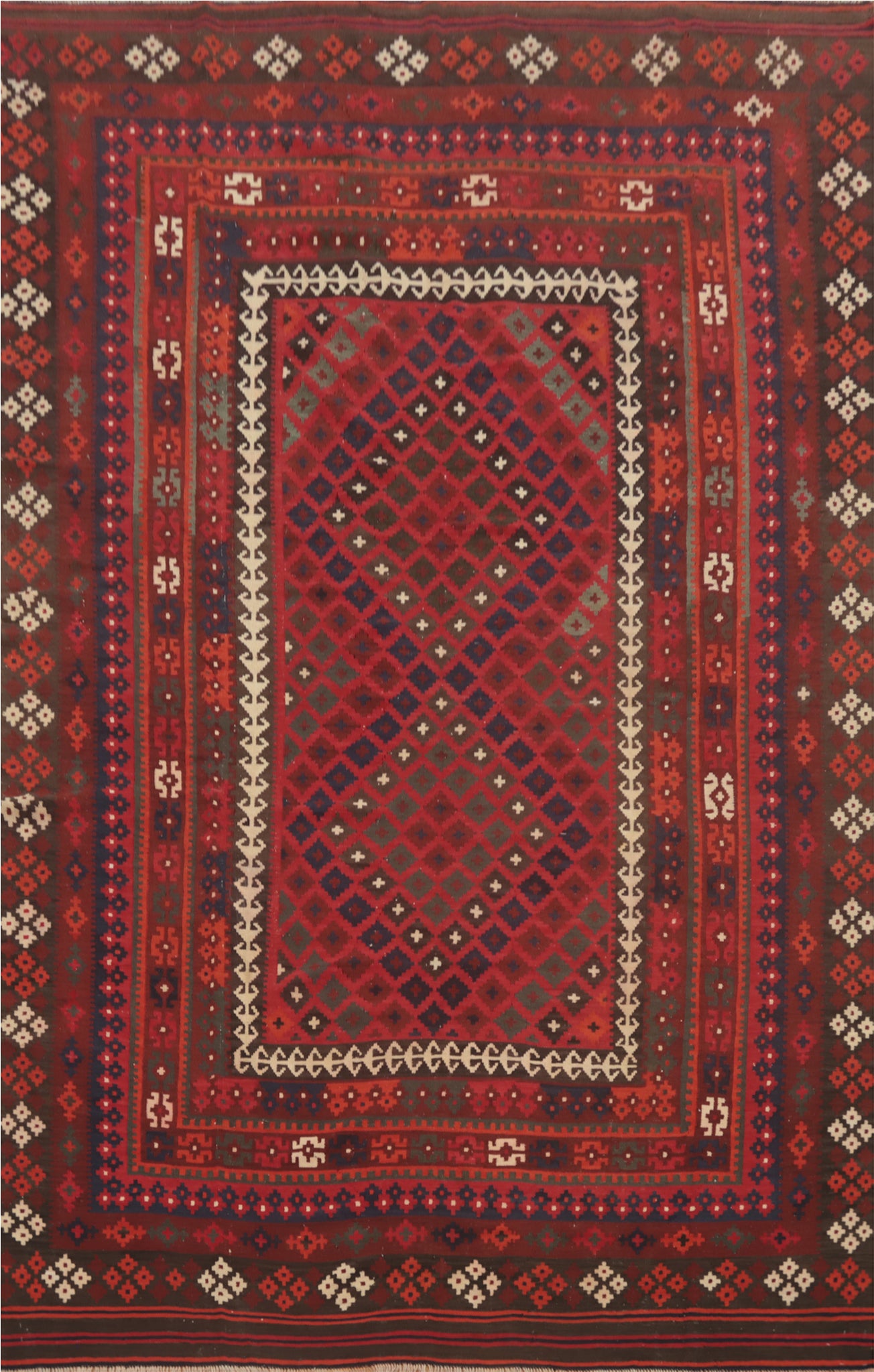 Vegetable Dye Kilim Oriental Area Rug 8x13