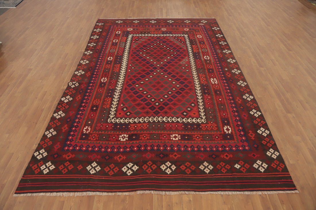 Vegetable Dye Kilim Oriental Area Rug 8x13