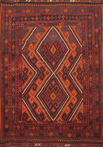 Tribal Kilim Vegetable Dye Area Rug 8x10
