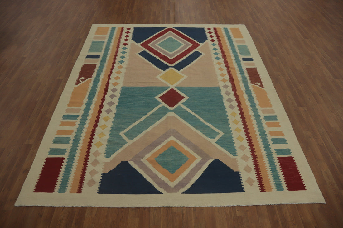 Geometric Kilim Oriental Area Rug 8x10