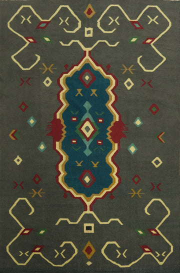 Geometric Kilim Oriental Area Rug 10x13