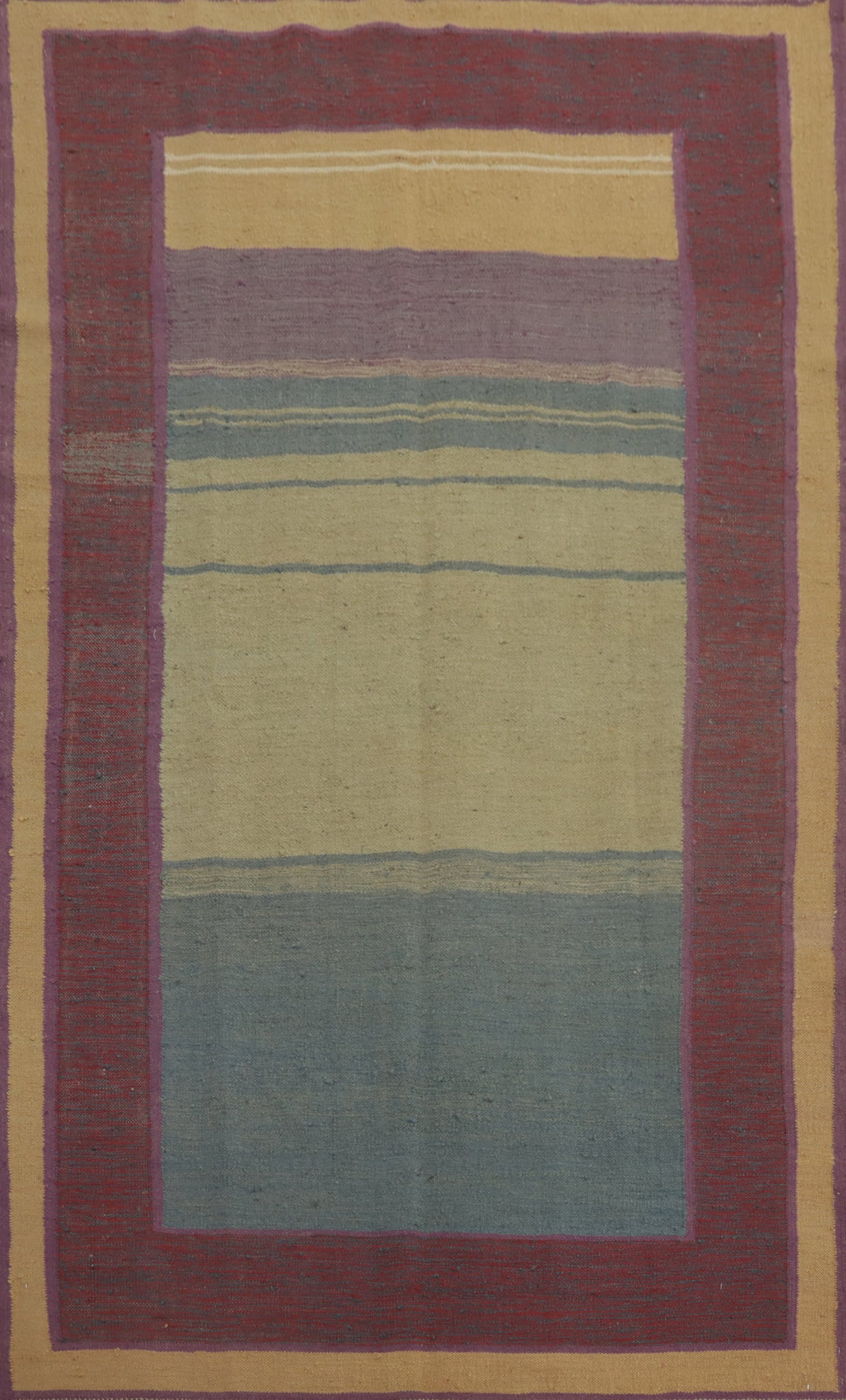 Geometric Kilim Vegetable Dye Area Rug 5x8