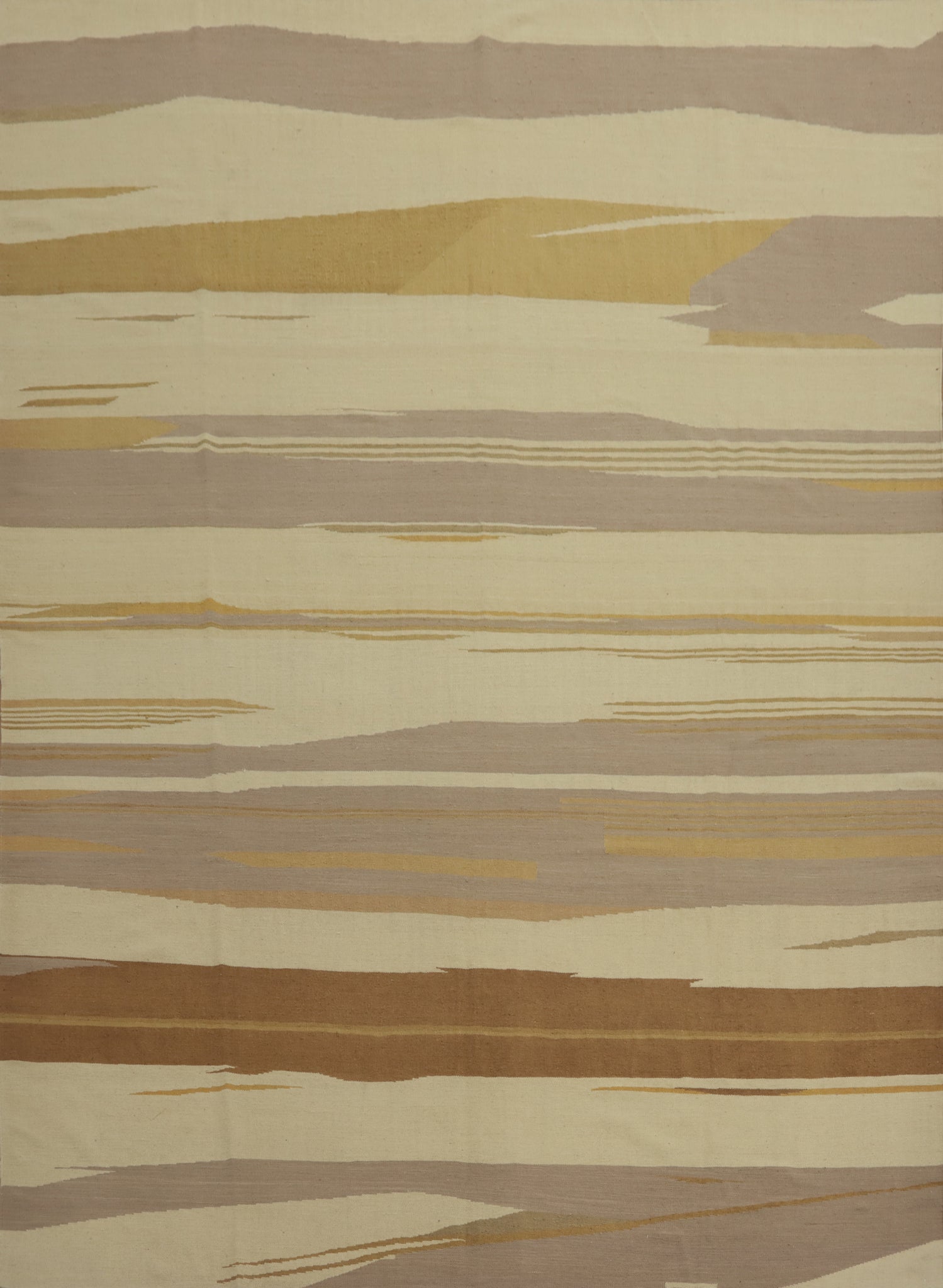 Vegetable Dye Wool Kilim Modern Large Rug 12x15