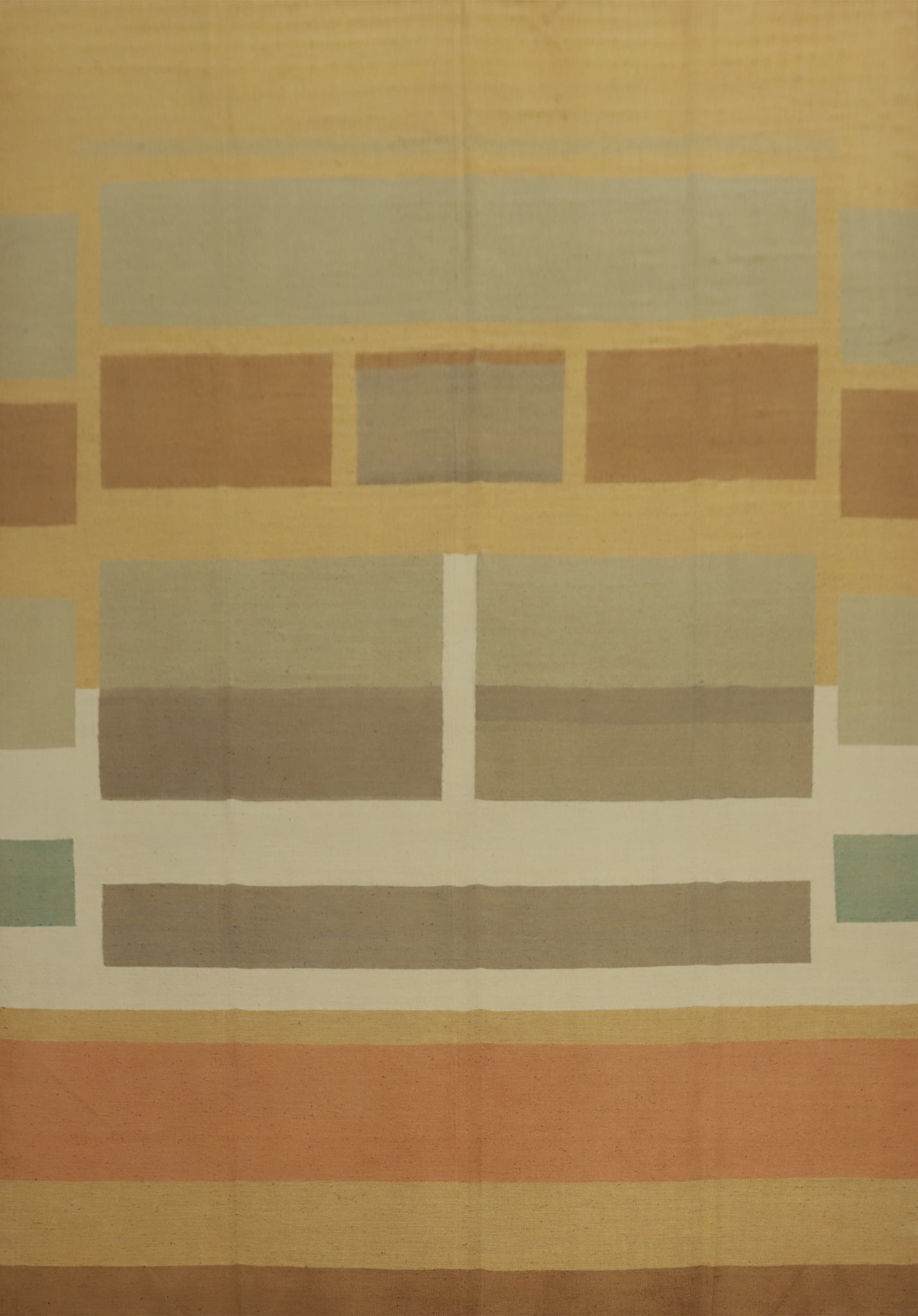 Vegetable Dye Kilim Modern Large Rug 12x16