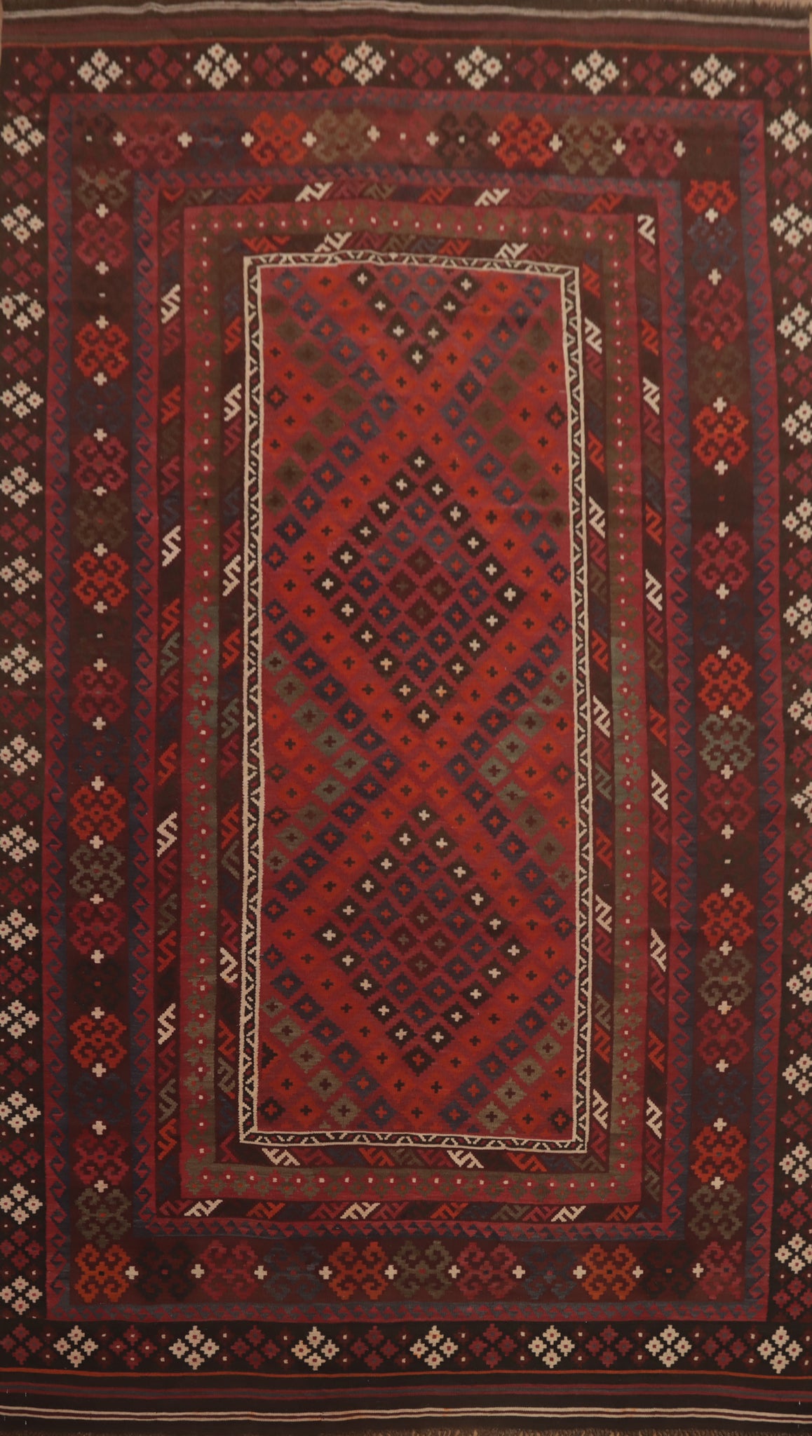 Vegetable Dye Kilim Oriental Area Rug 8x14