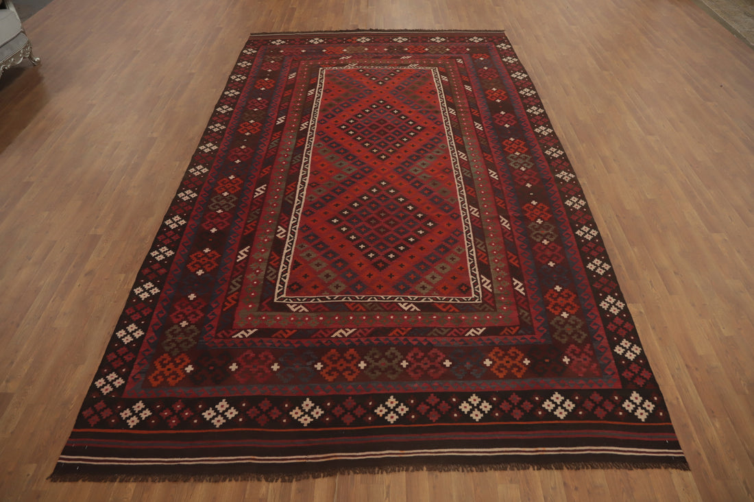 Vegetable Dye Kilim Oriental Area Rug 8x14