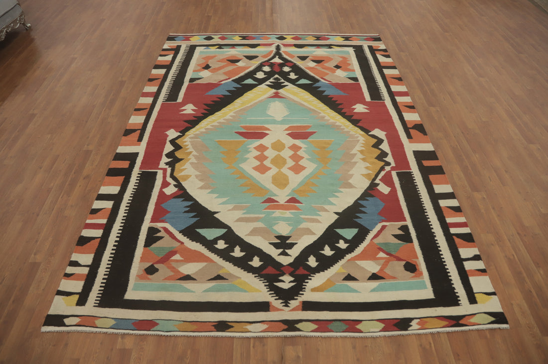 Geometric Kilim Oriental Area Rug 8x11