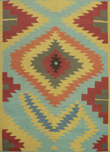 Geometric Kilim Oriental Area Rug 8x10