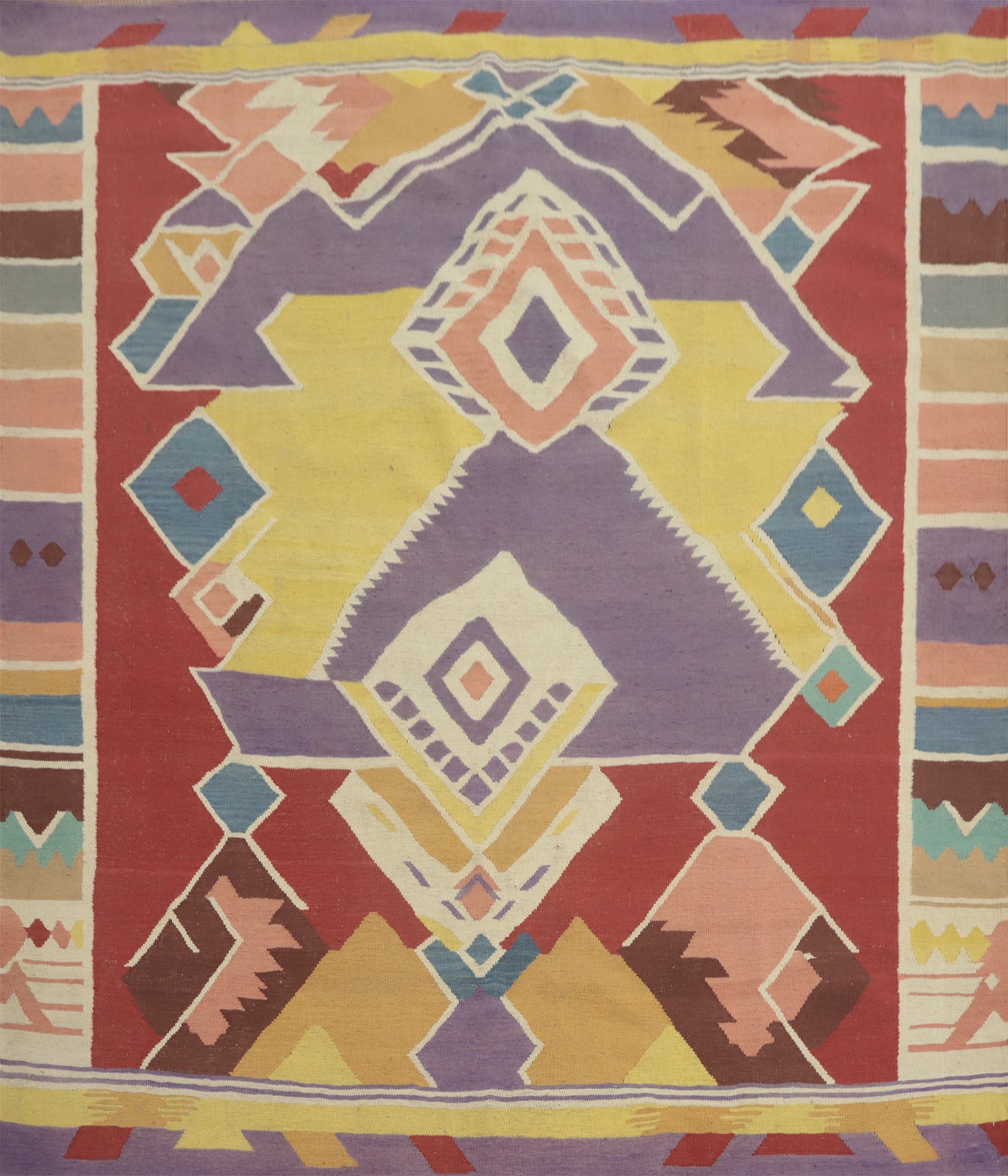 Geometric Kilim Square Area Rug 8x8