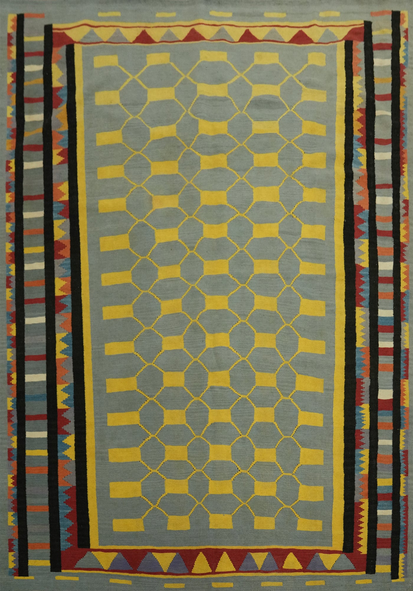 Trellis Wool Kilim Oriental Area Rug 8x10