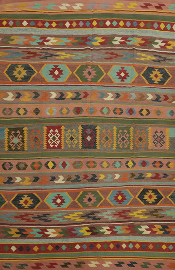 Geometric Kilim Oriental Large Rug 10x14