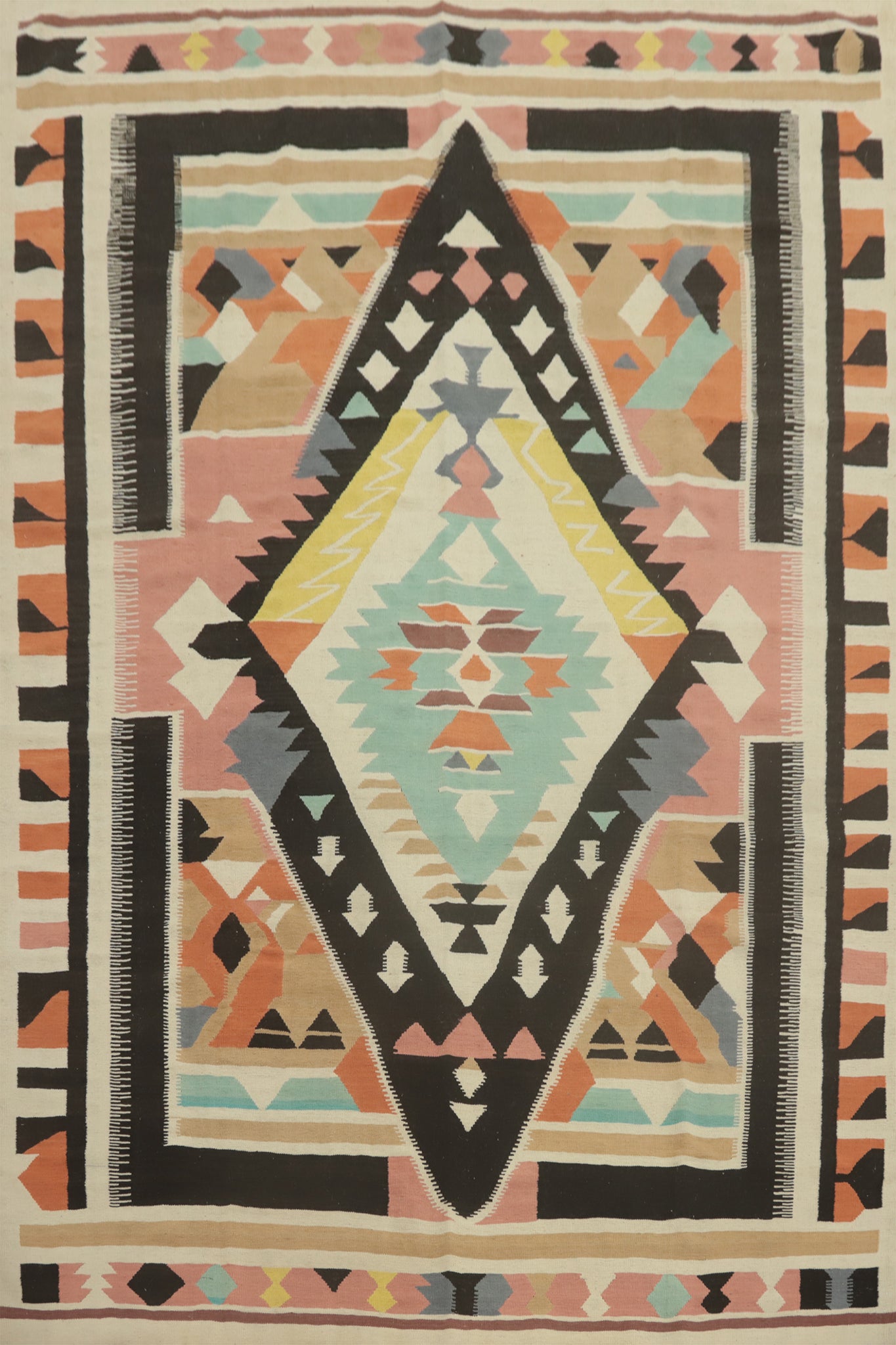 Geometric Kilim Oriental Area Rug 9x12