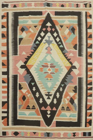 Geometric Kilim Oriental Area Rug 9x12