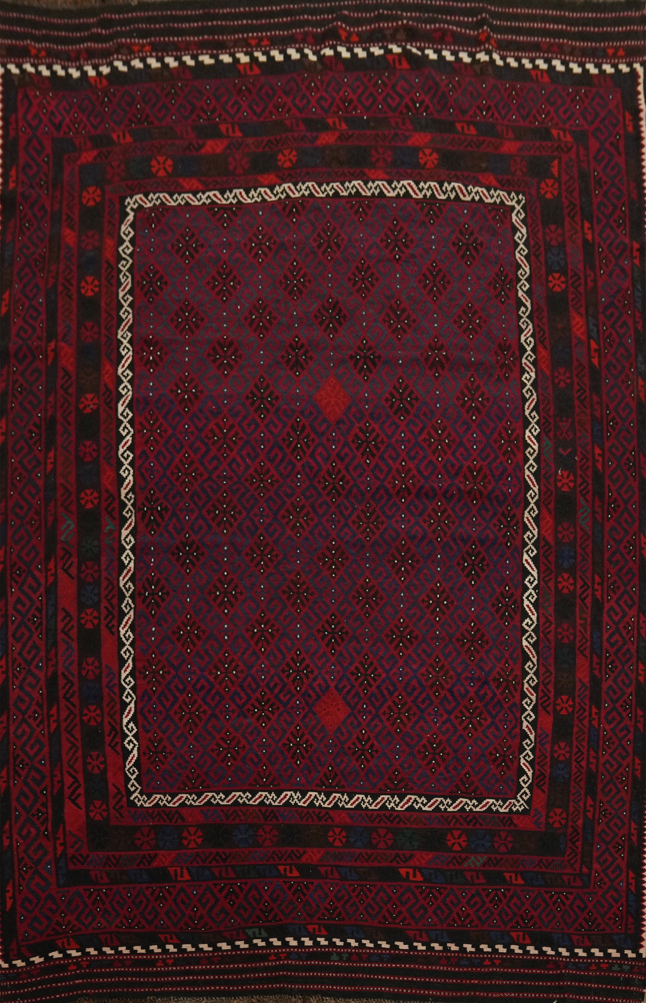 Vegetable Dye Kilim Oriental Area Rug 9x11