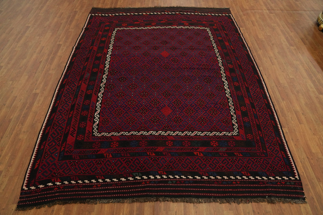Vegetable Dye Kilim Oriental Area Rug 9x11