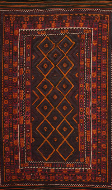 Tribal Kilim Vegetable Dye Area Rug 9x13