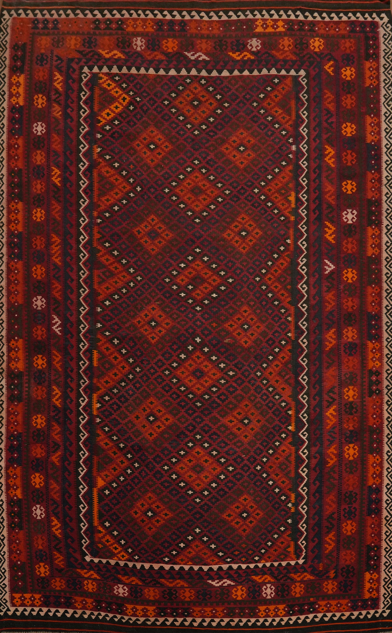 Tribal Kilim Vegetable Dye Area Rug 8x12
