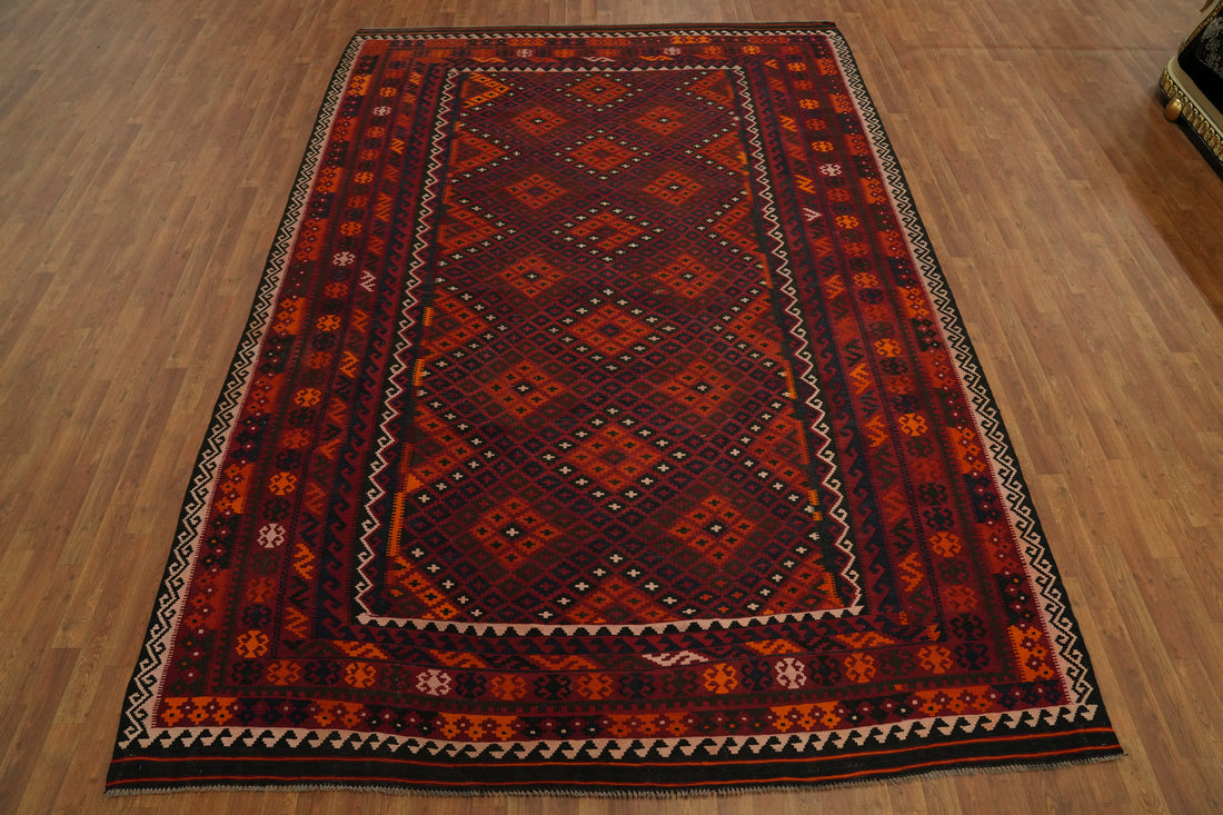 Tribal Kilim Vegetable Dye Area Rug 8x12
