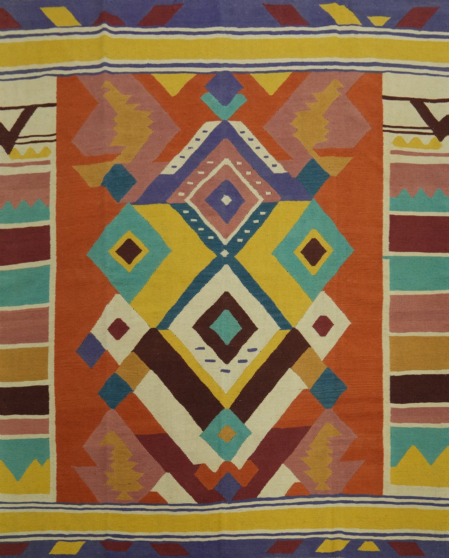 Tribal Geometric Kilim Square Area Rug 8x8