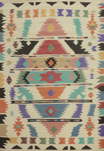 Geometric Kilim Oriental Area Rug 8x10