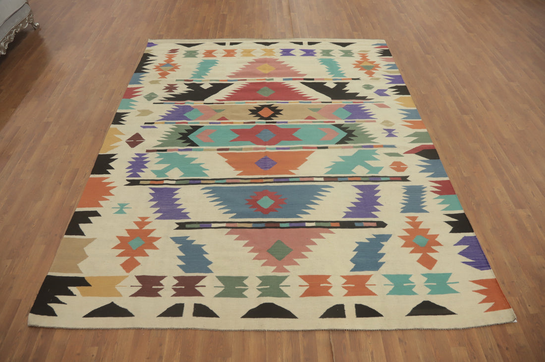 Geometric Kilim Oriental Area Rug 8x10