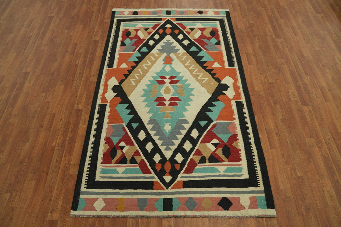 Geometric Kilim Oriental Area Rug 5x8
