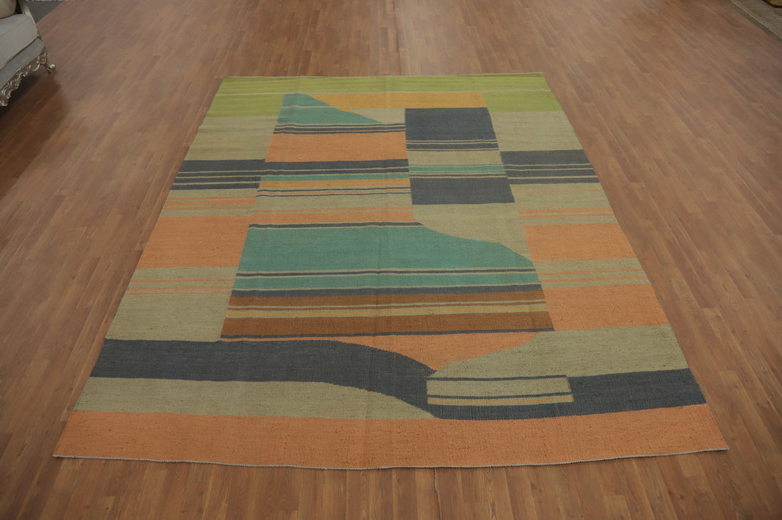 Vegetable Dye Kilim Oriental Area Rug 8x10