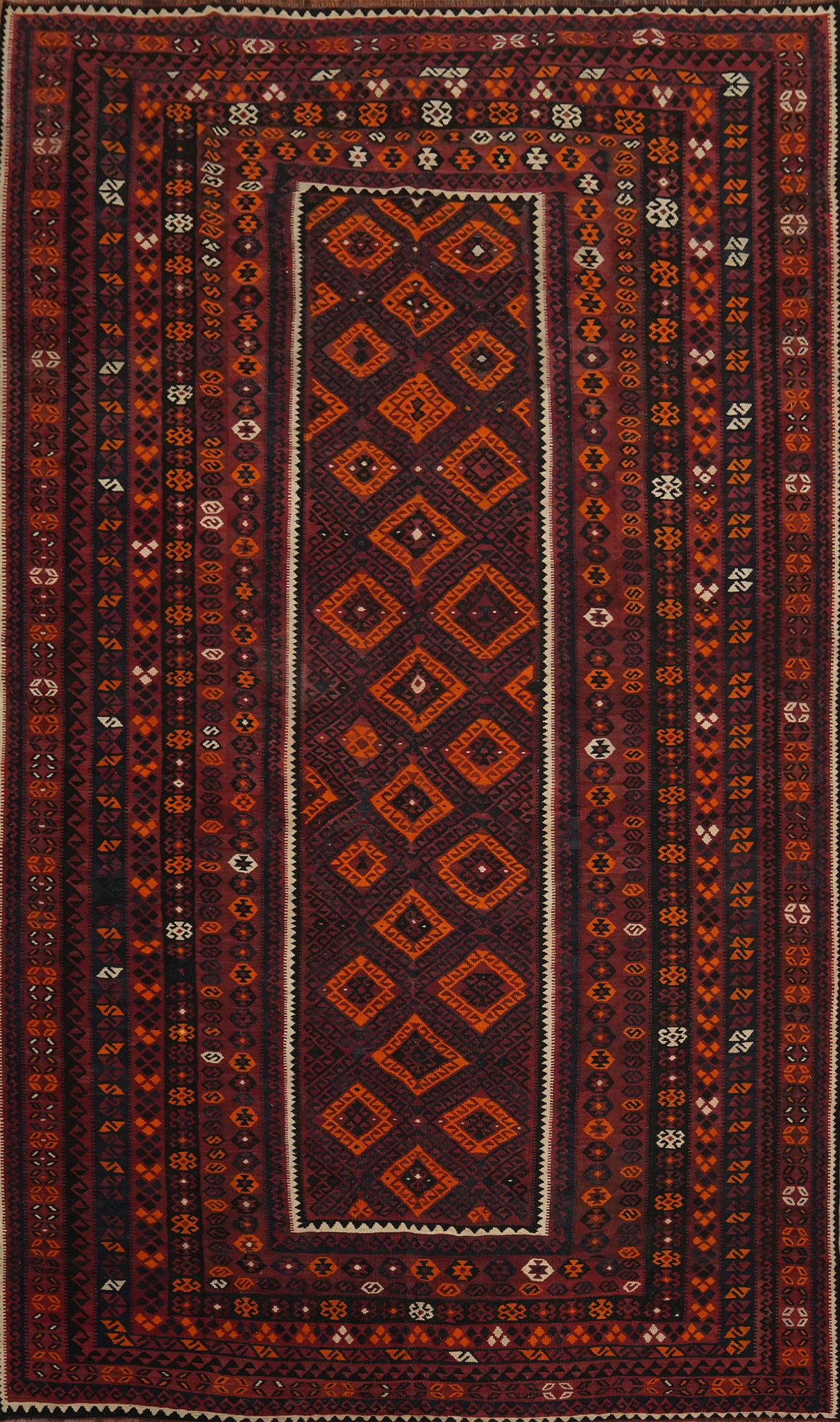 Geometric Kilim Oriental Large Rug 9x15