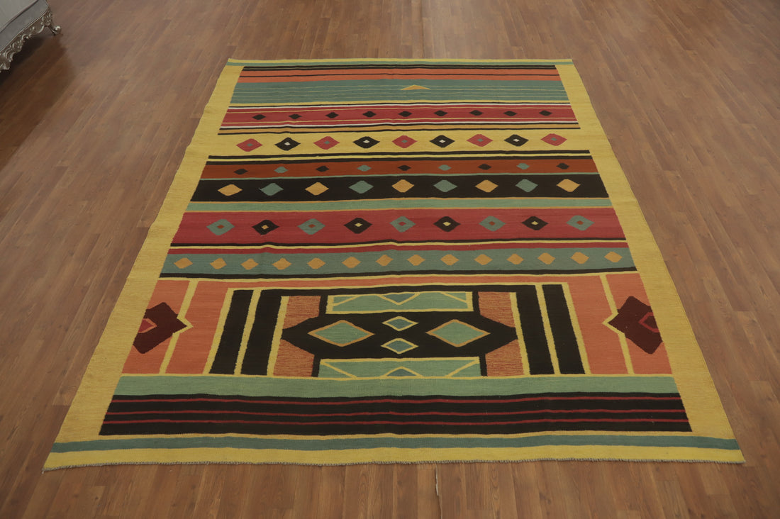 Geometric Kilim Oriental Area Rug 8x10