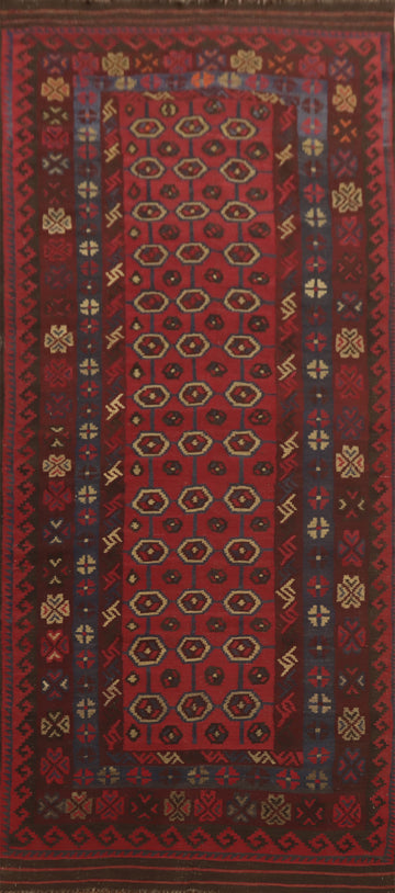 Vegetable Dye Kilim Oriental Area Rug 5x13