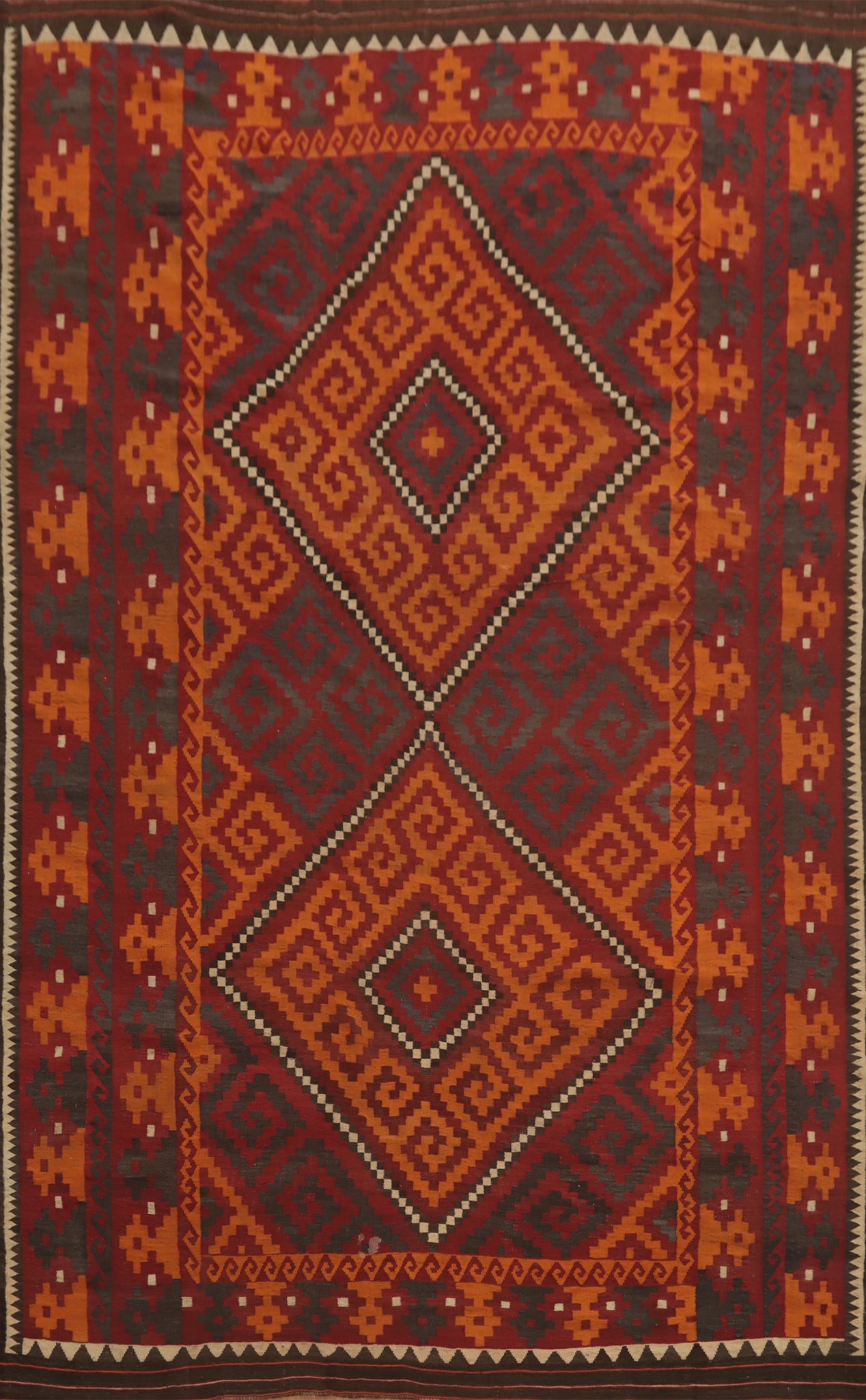 Vegetable Dye Kilim Oriental Large Rug 10x14