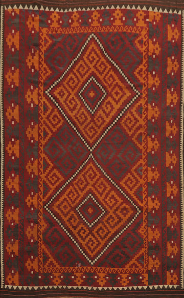Vegetable Dye Kilim Oriental Large Rug 10x14