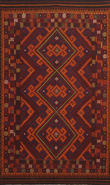 Vegetable Dye Kilim Oriental Area Rug 8x14