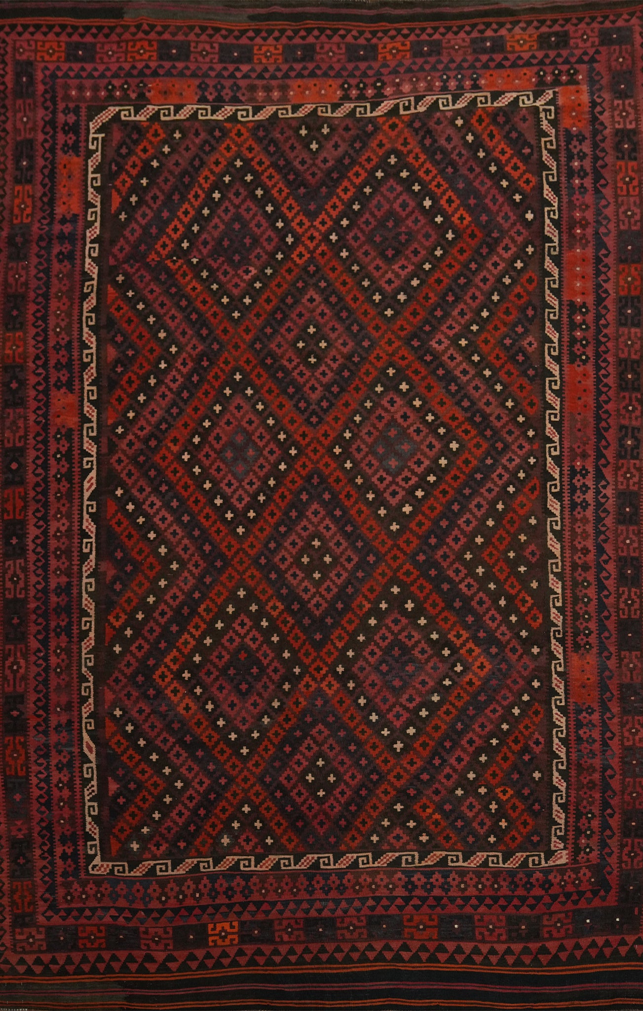 Vegetable Dye Kilim Oriental Area Rug 9x13