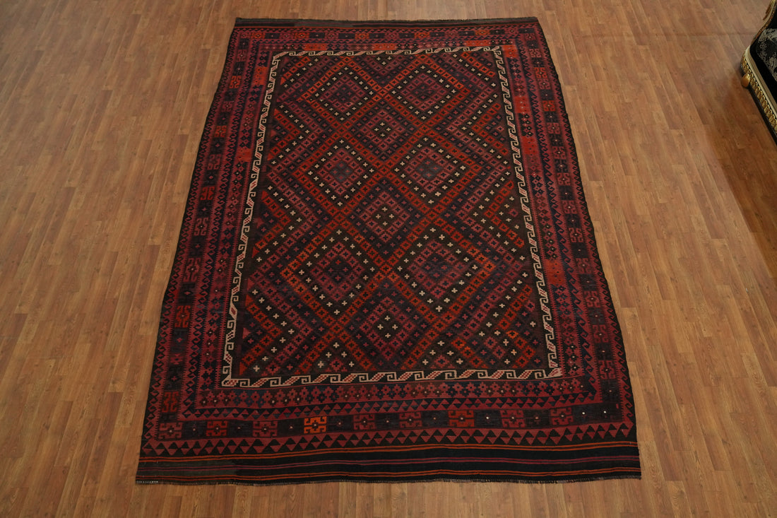 Vegetable Dye Kilim Oriental Area Rug 9x13