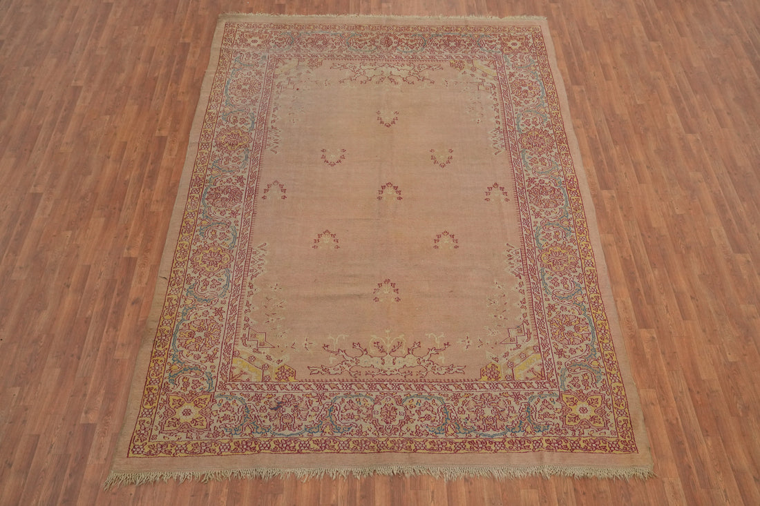 Antique Vegetable Dye Oushak Persian Area Rug 8x12