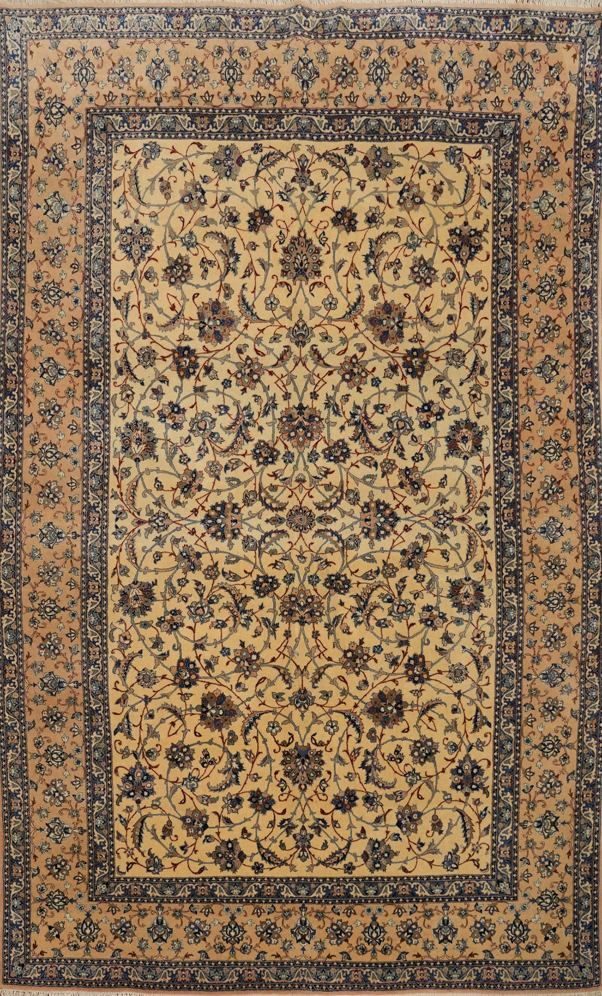Vegetable Dye Masterpiece Isfahan Persian Area Rug 5x8