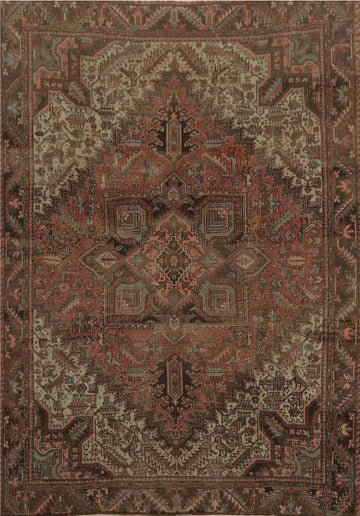 Antique Vegetable Dye Heriz Persian Area Rug 10x12