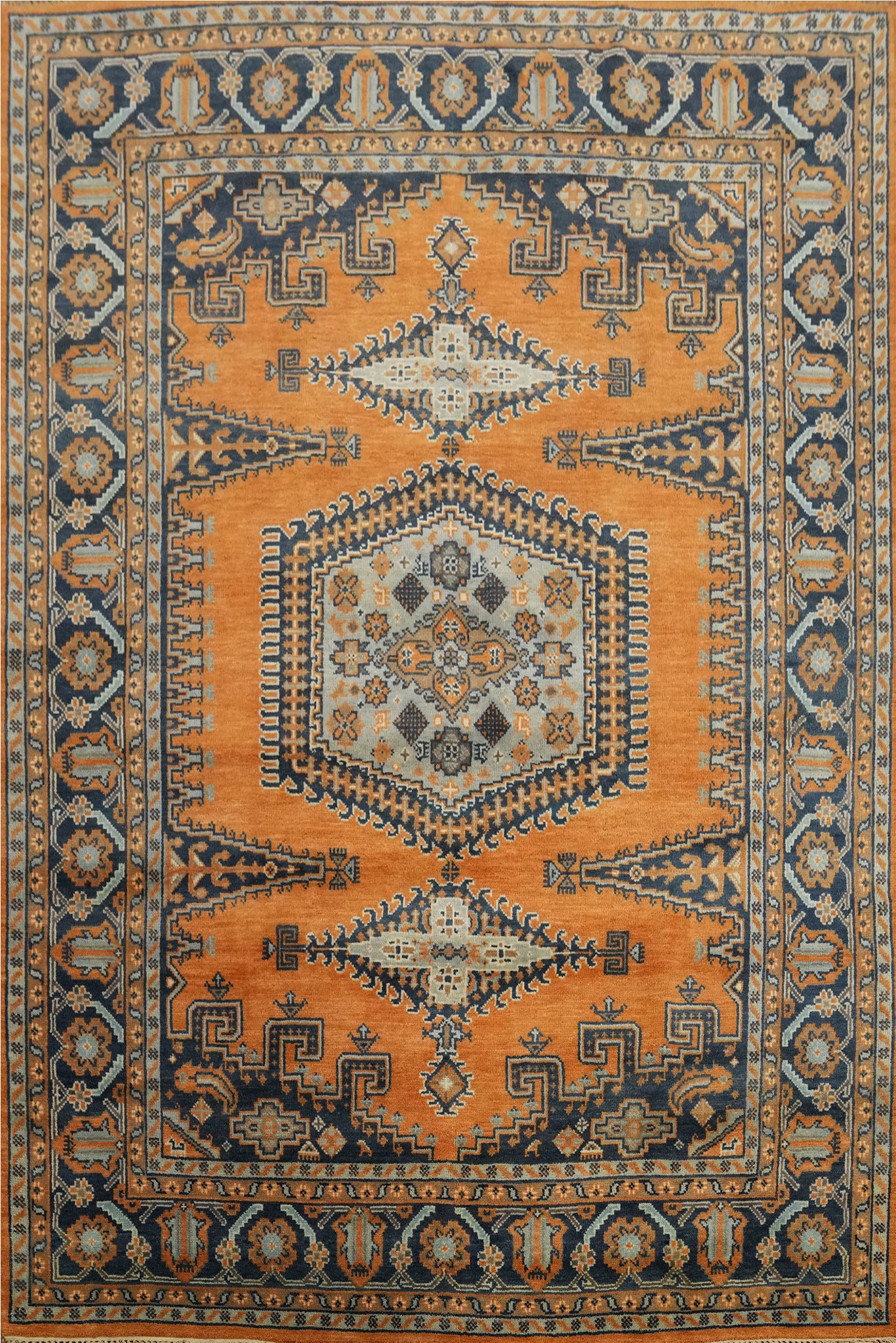 Geometric Viss Indian Area Rug 8x10