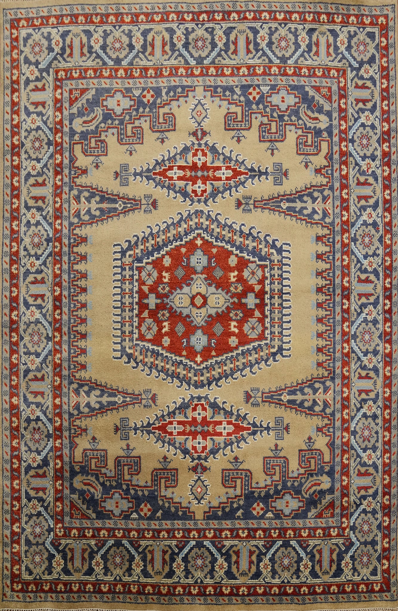 Geometric Viss Indian Area Rug 8x10