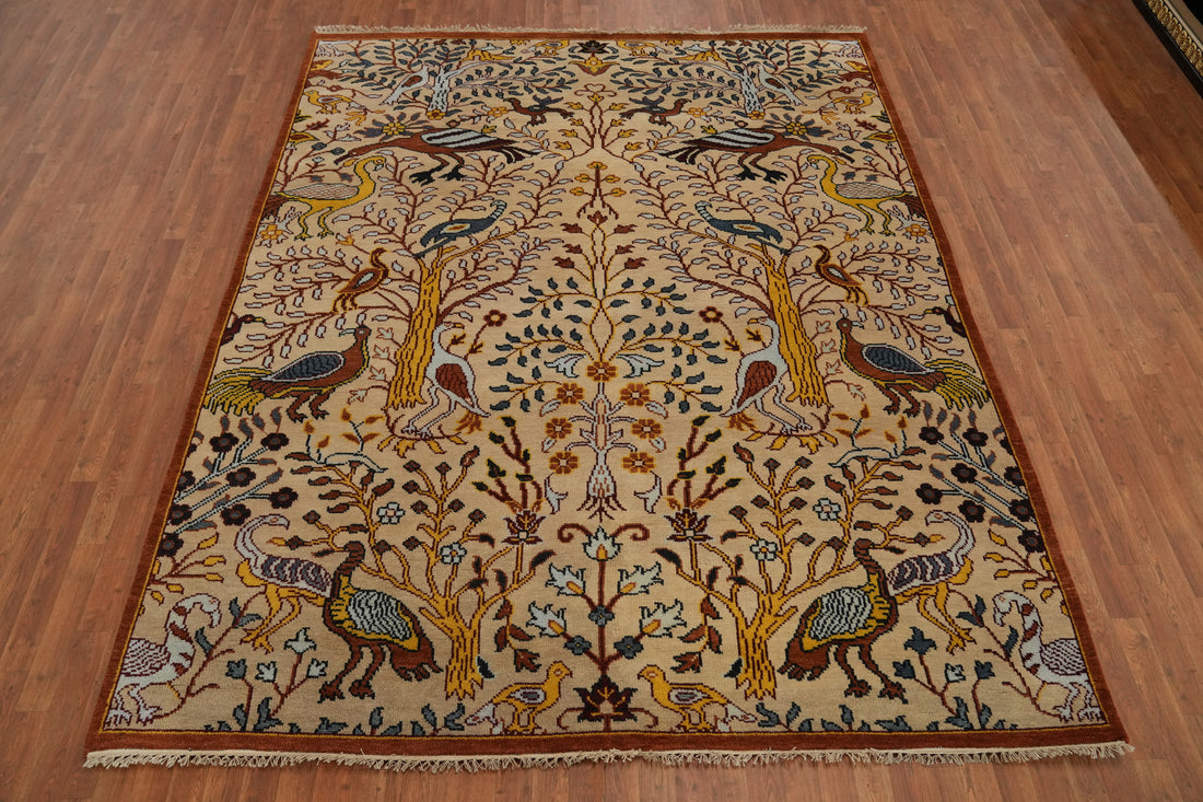 Animals Pictorial Ziegler Indian Area Rug 8x10