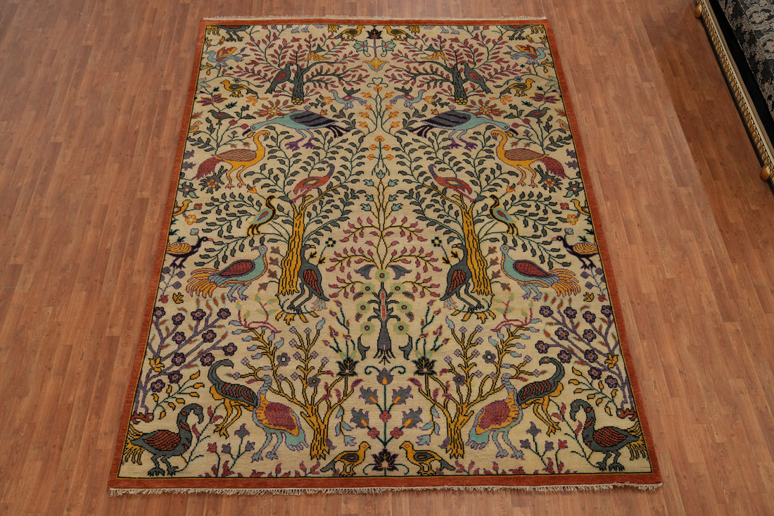 Animals Pictorial Ziegler Indian Area Rug 9x12